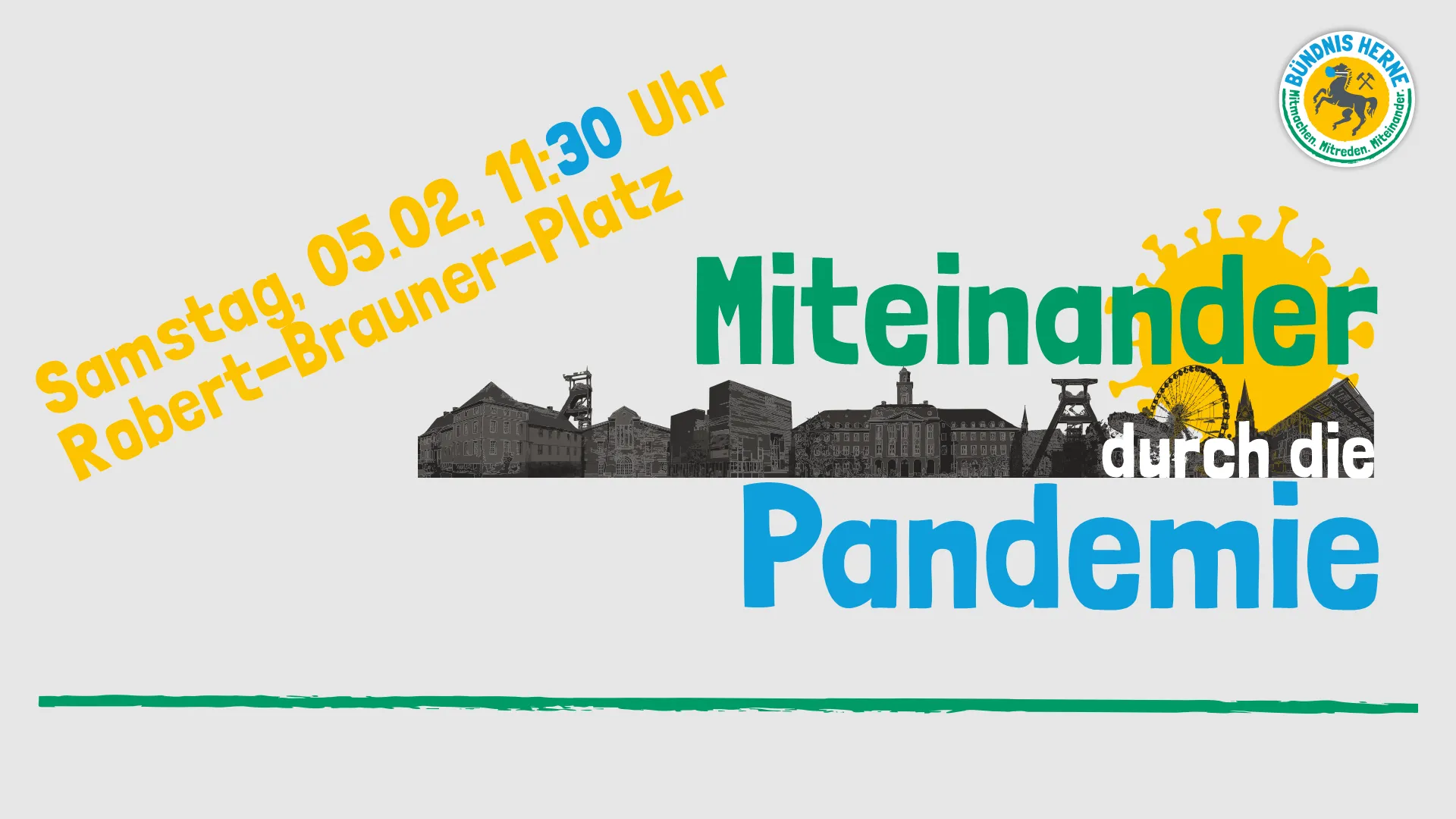 SharePic Bündnis Herne "Herner Plätze: Miteinander durch die Pandemie! (05.02.2022)"