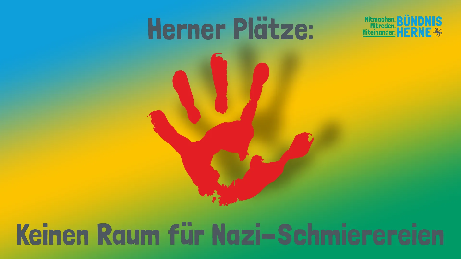 SharePic Bündnis Herne "Herner Plätze: Keinen Raum für Nazi-Schmierereien"