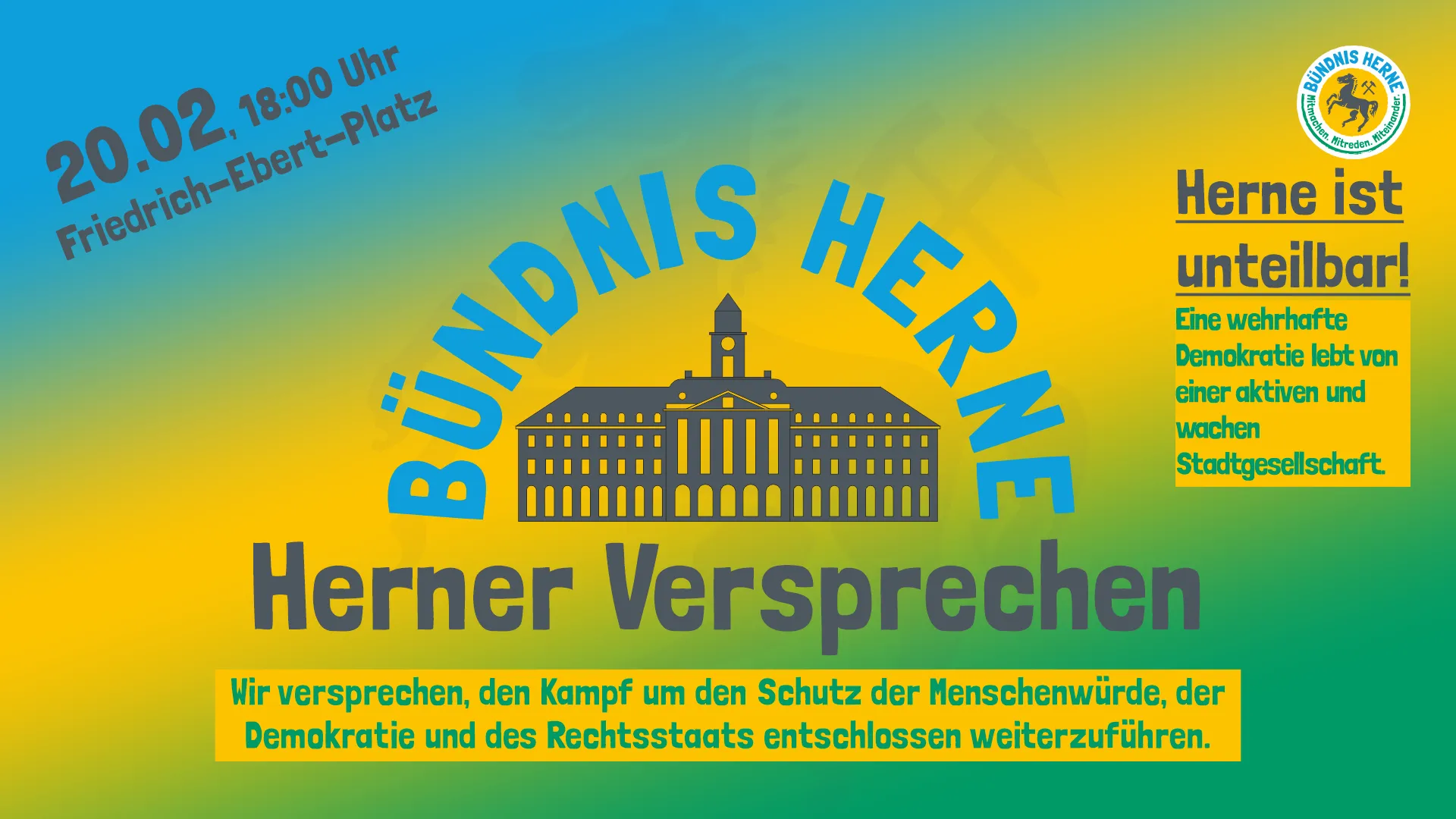 SharePic zur Kundgebung "Das Herner Versprechen"
