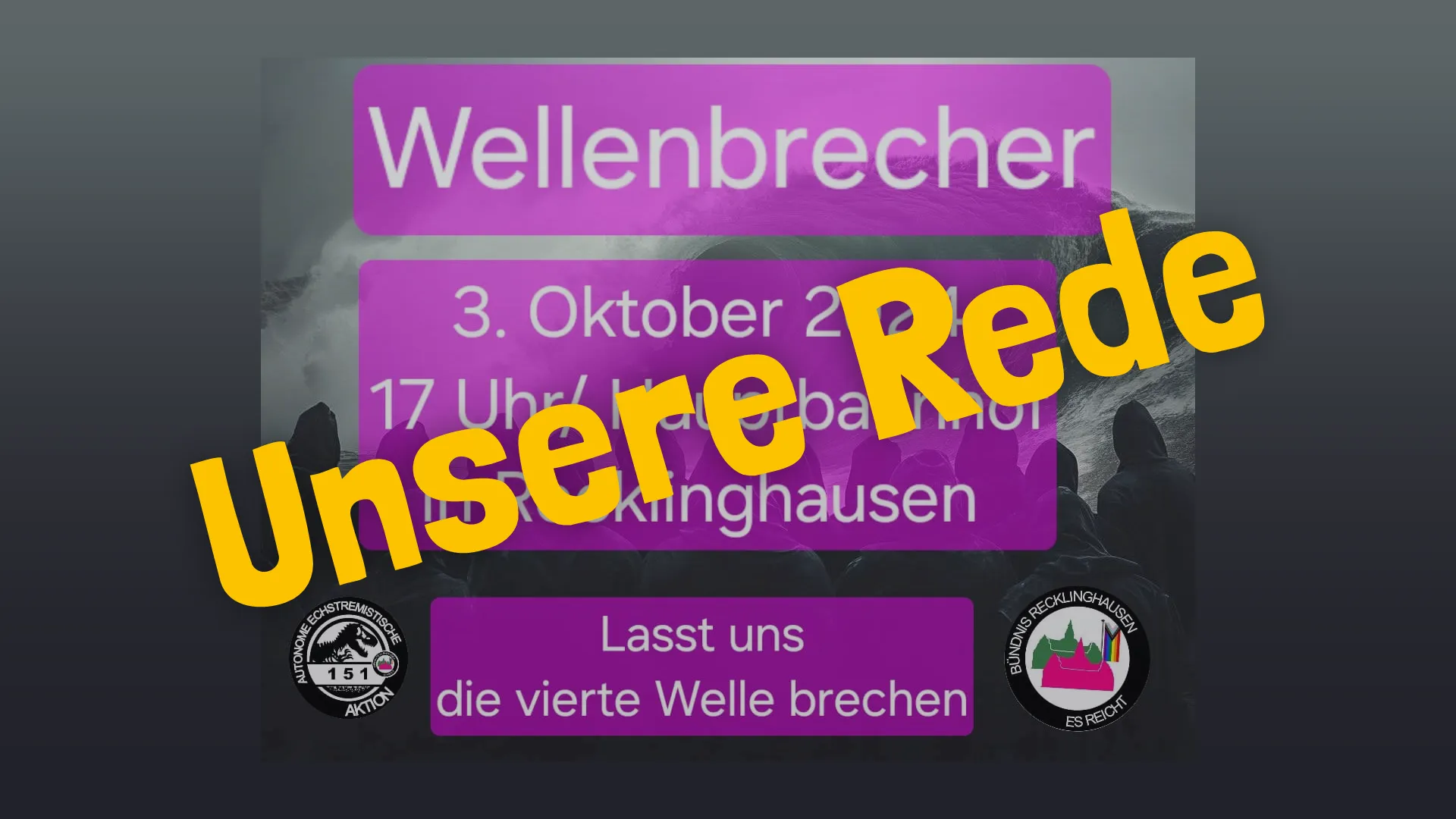 SharePic zu "Wellenbrecher – Unsere Rede auf der Demo"