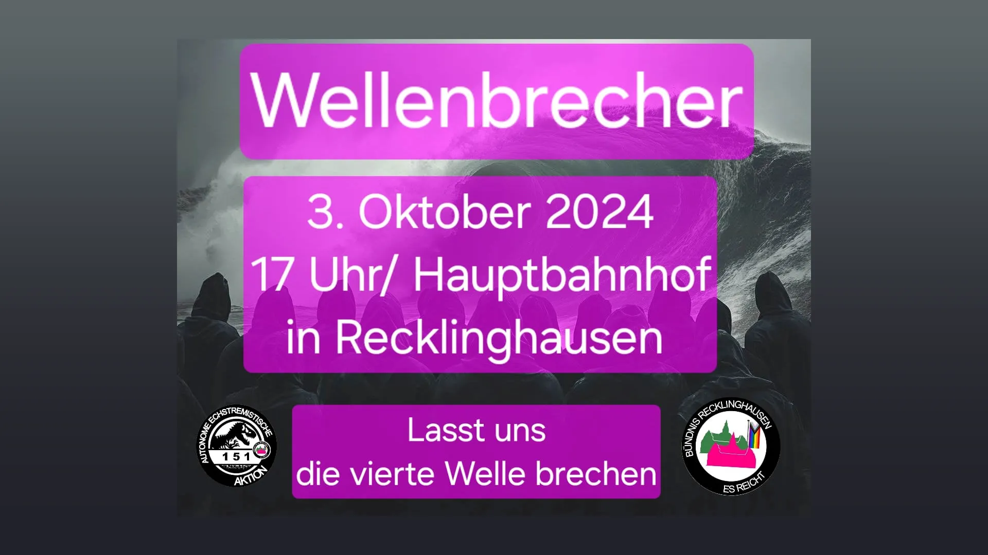 SharePic zu "Wellenbrecher – Demo gegen Rechts"
