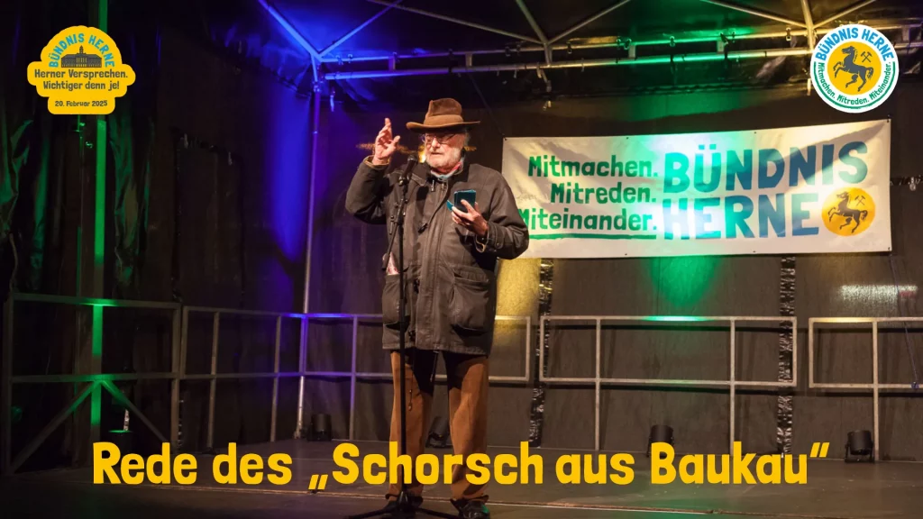 Jörg Höhfeld (Der Schorsch aus Baukau) auf der Bühne