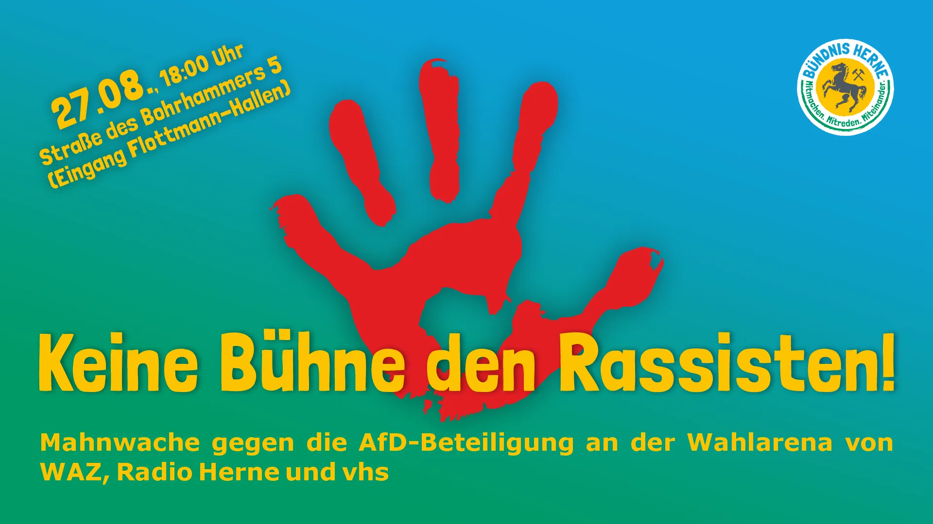 SharePic "Keine Bühne den Rassisten"