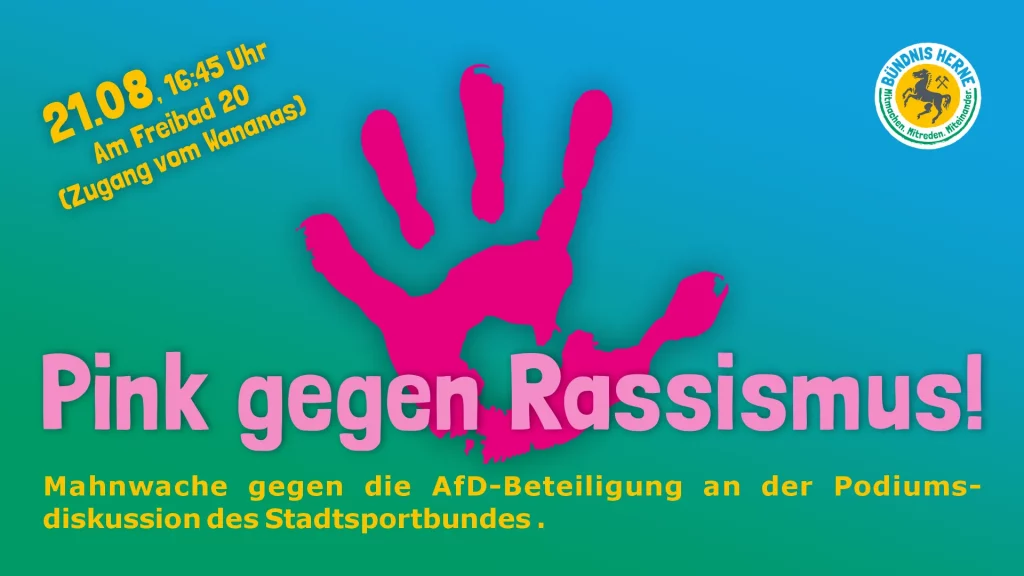 SharePic zur Mahnwache "Das „Herner Versprechen“ – wichtiger denn je!"