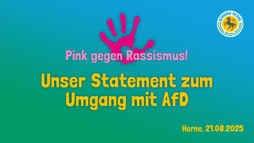 SharePic zum Statement zum Umgang mit der AfD