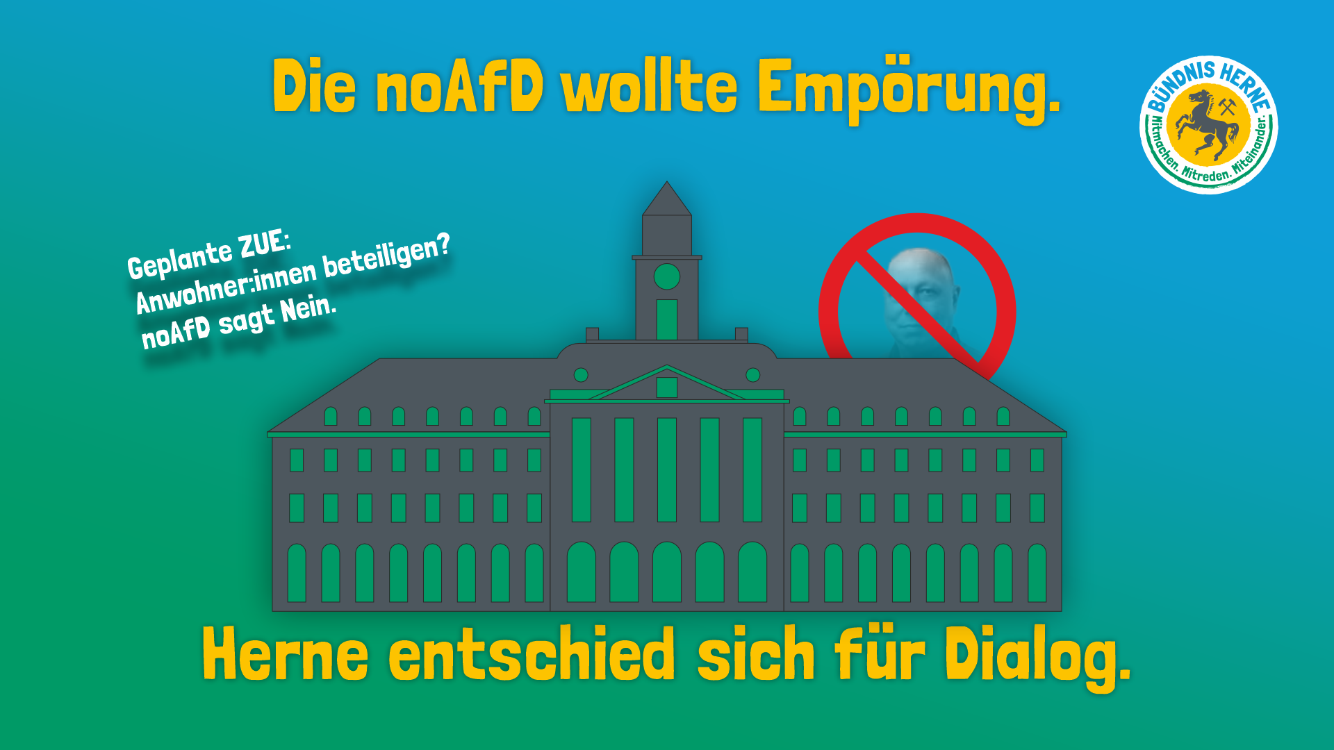 Die noAfD wollte Empörung. Herne entschied sich für Dialog