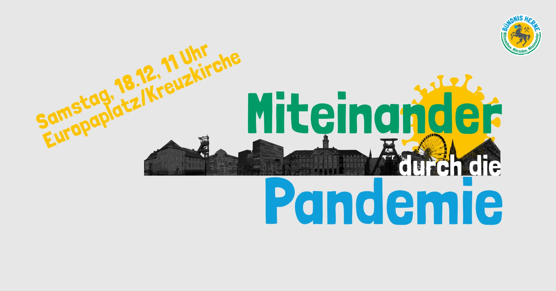 SharePic zu der Kundgebung "Herner Plätze: Miteinander durch die Pandemie (15.12.2021)"