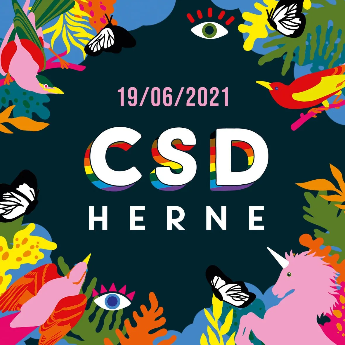 Logo des CSD Herne 2021