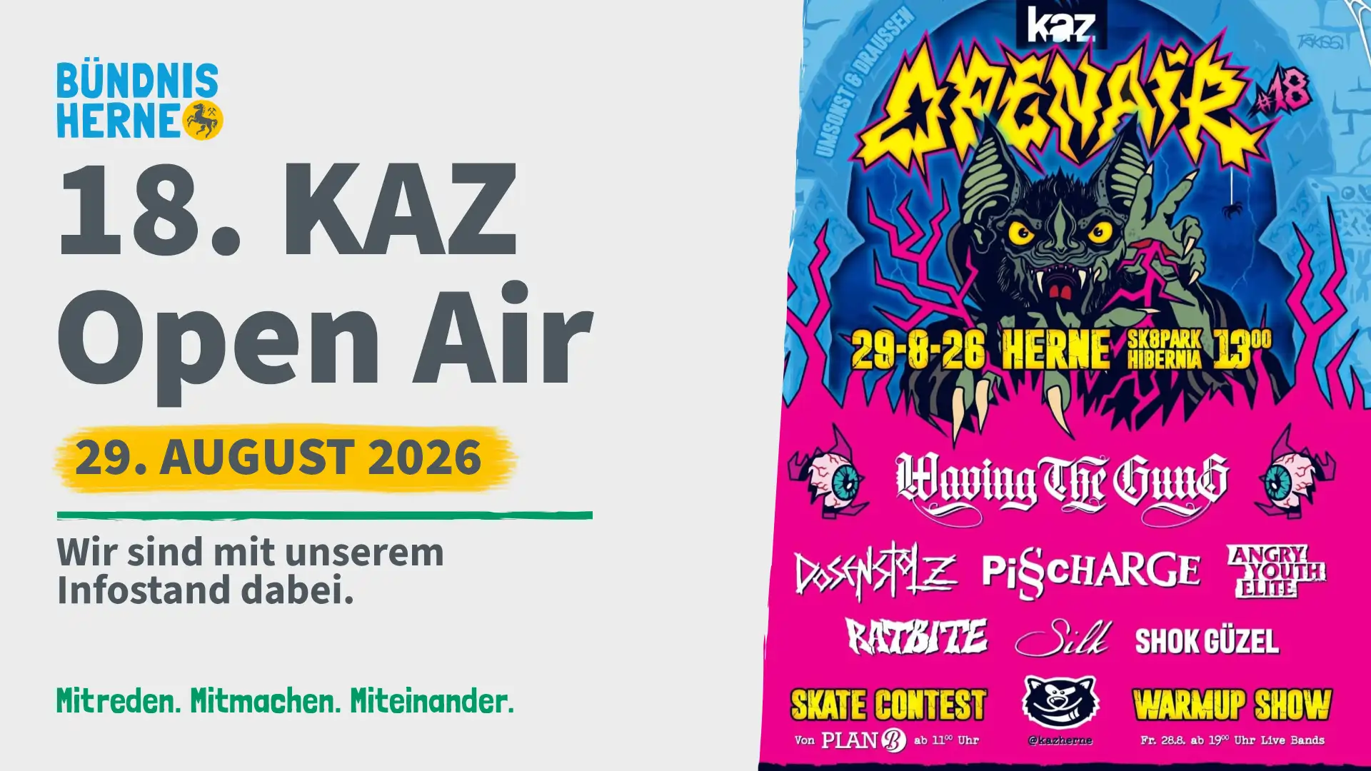 SharePic BH KAZ Open Air Ankündigung