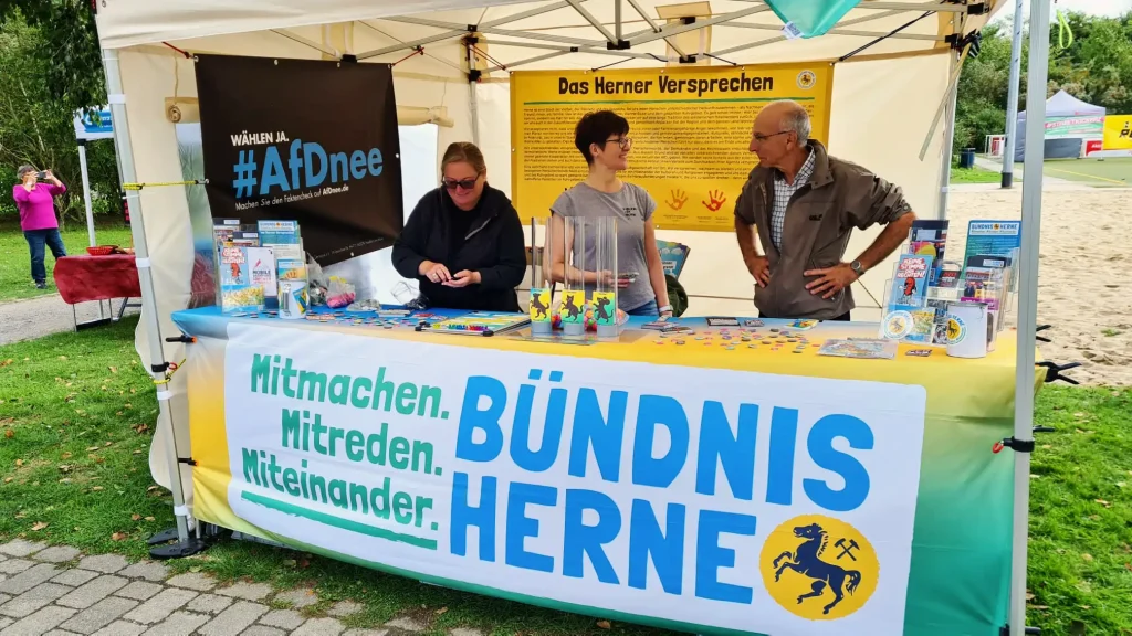 Infostand beim 19. Kanalfest 2025