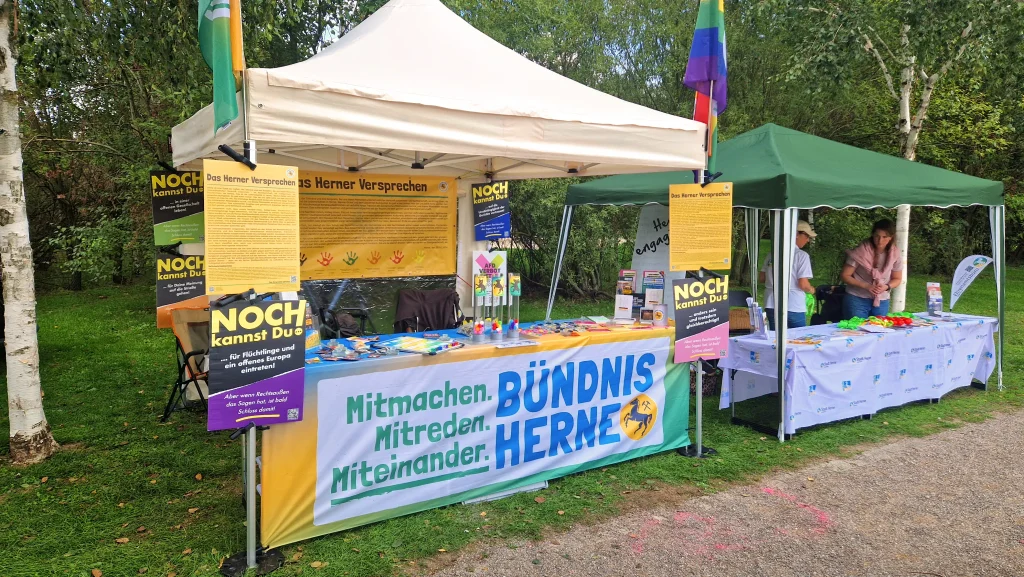 Unser Infostand auf dem Kanalfest